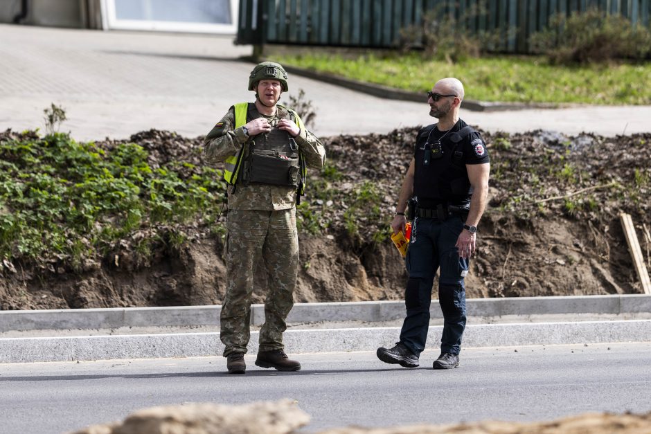  Vilniuje, Liepkalnio gatvėje, rastas sprogmuo