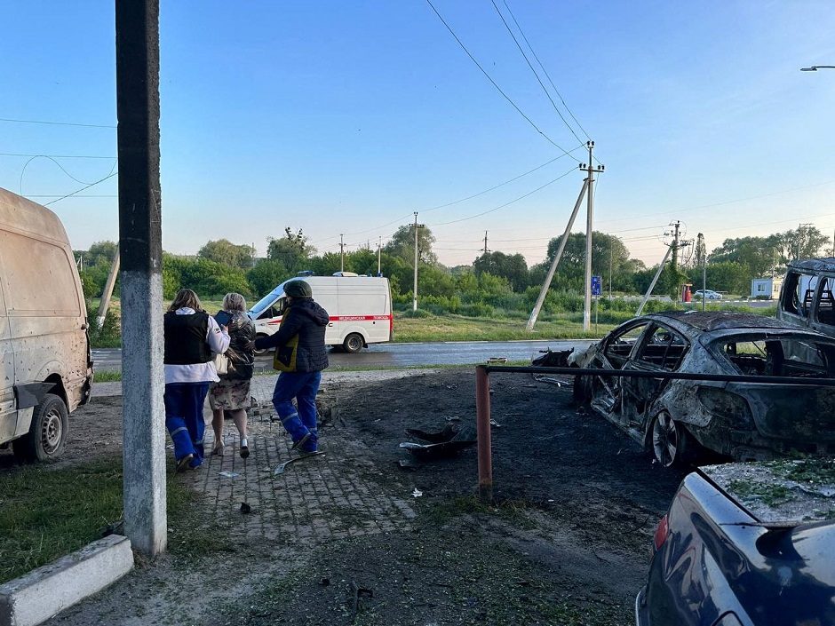 Gubernatorius: prie Ukrainos esančiame Rusijos mieste per apšaudymą sužeisti 8 žmonės