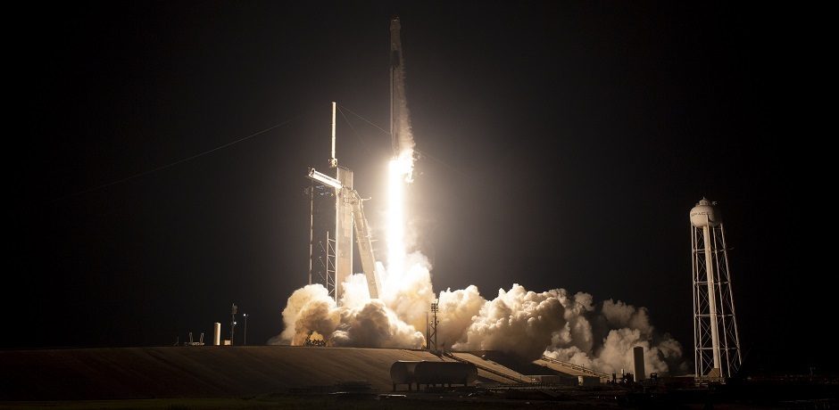 „SpaceX Dragon“ įgula išskrido į Tarptautinę kosminę stotį