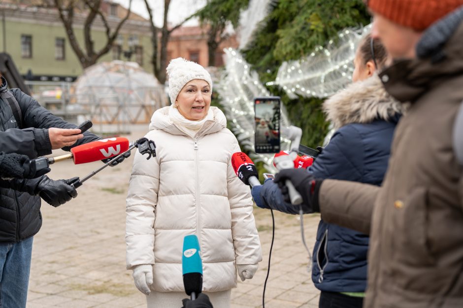 Kauno eglė jau pasirodė visu gražumu: ką mano miestiečiai?