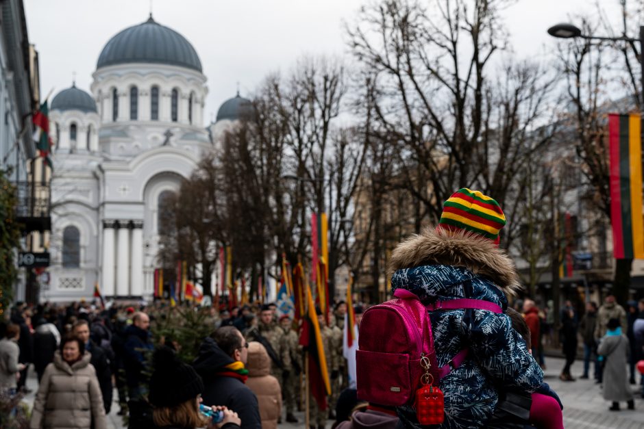 Vasario 16-oji Kaune – su šimtais vėliavų ir pasididžiavimo jausmu