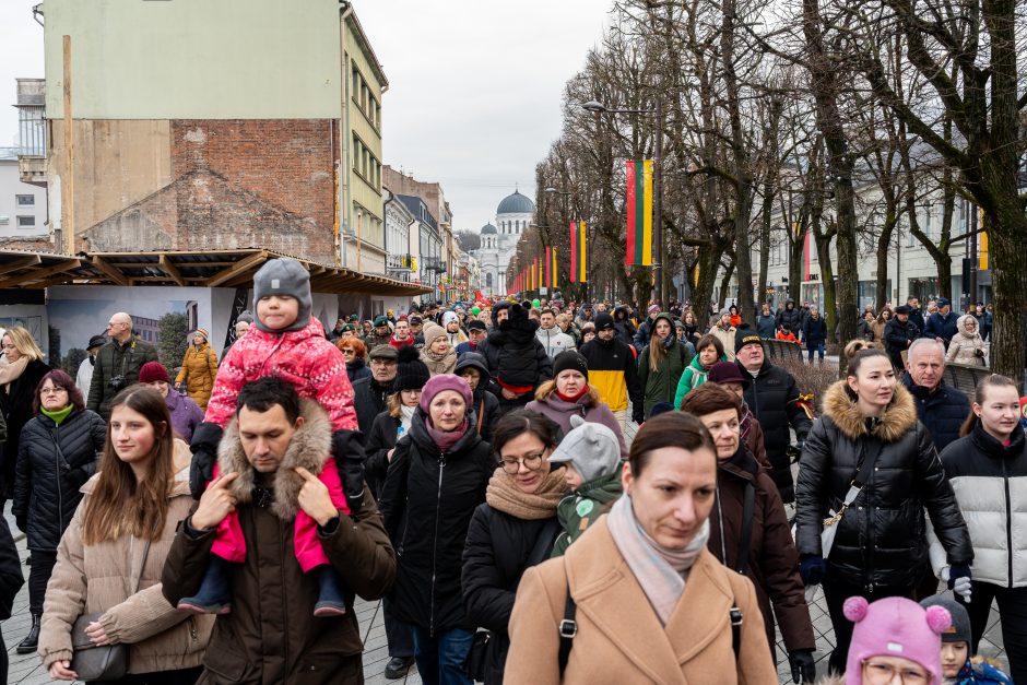 Vasario 16-oji Kaune – su šimtais vėliavų ir pasididžiavimo jausmu