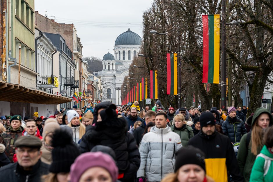 Vasario 16-oji Kaune – su šimtais vėliavų ir pasididžiavimo jausmu