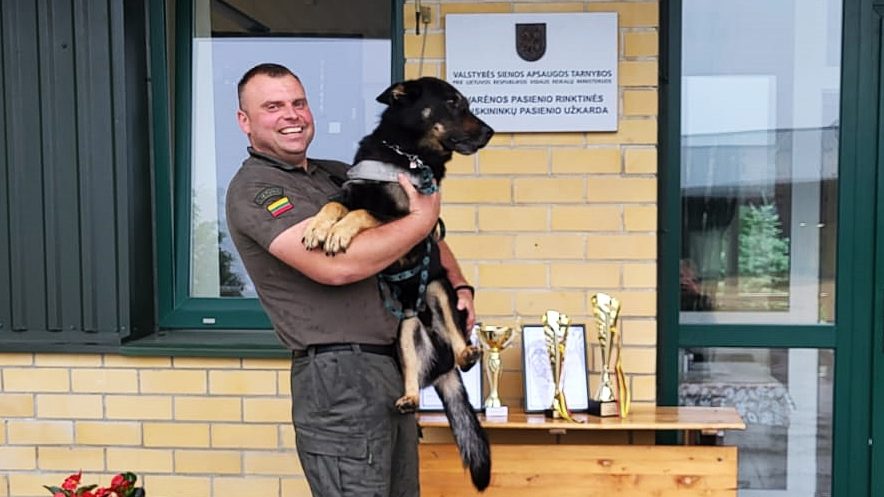 Čempionate išrinktas geriausias pasieniečių šuo: susipažinkite – tai Orin Saulės Vilkas