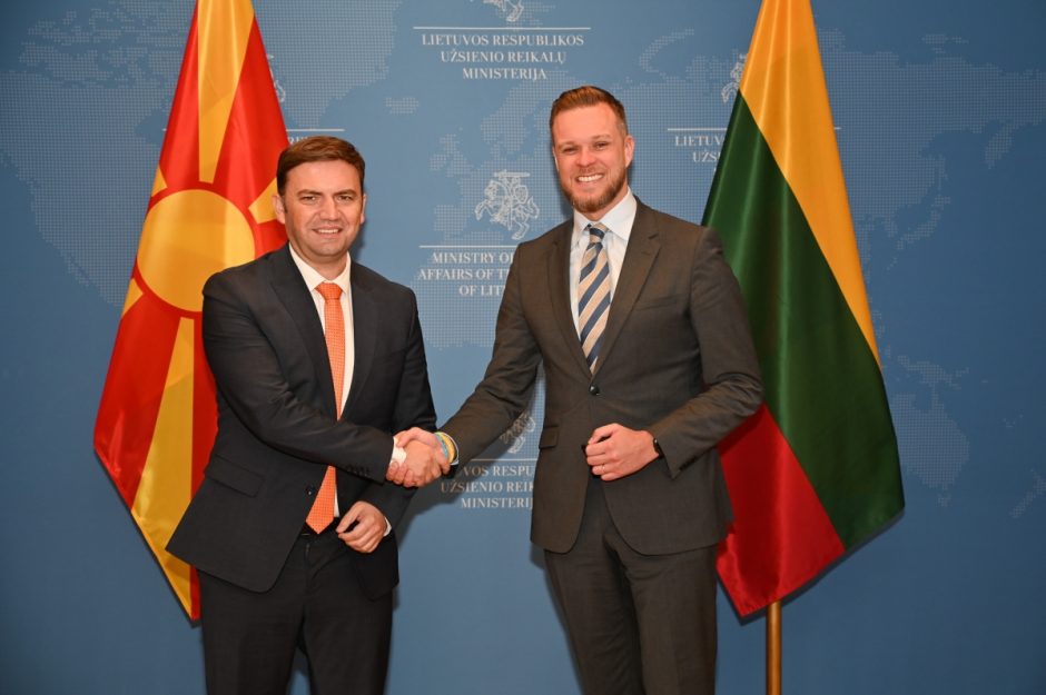 G. Landsbergis ragina Š. Makedoniją išlaikyti principingą laikyseną Rusijos atžvilgiu