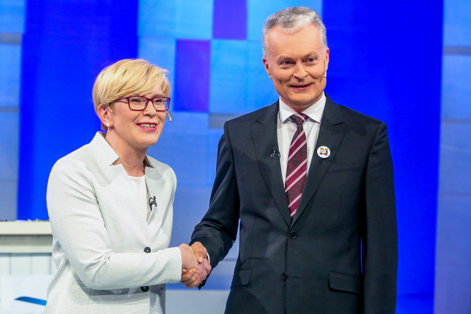 Apklausa: jei prezidento rinkimai vyktų dabar, kas laimėtų – G. Nausėda ar I. Šimonytė?