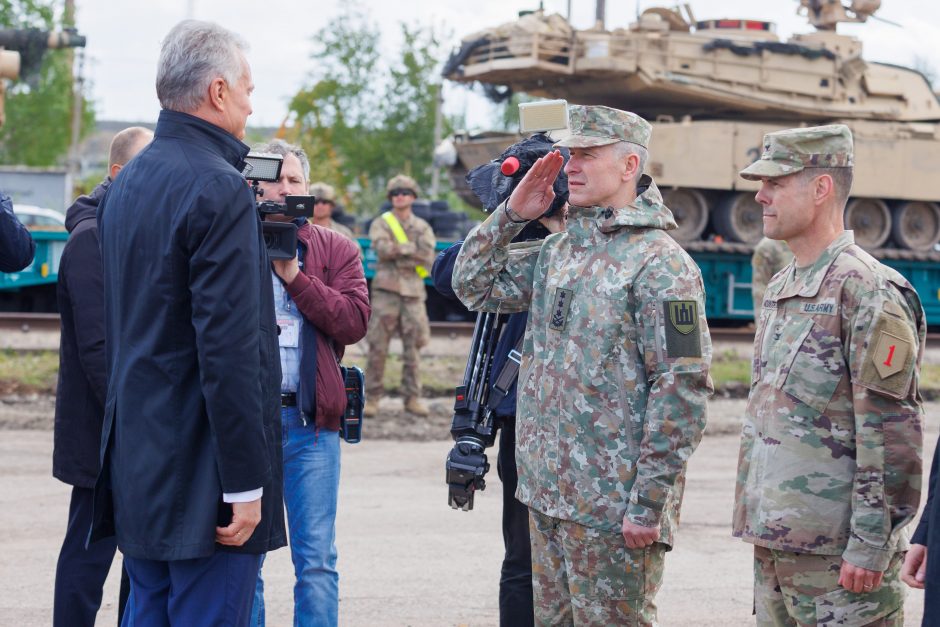 JAV kariai ir karinė technika atvyko į Lietuvą