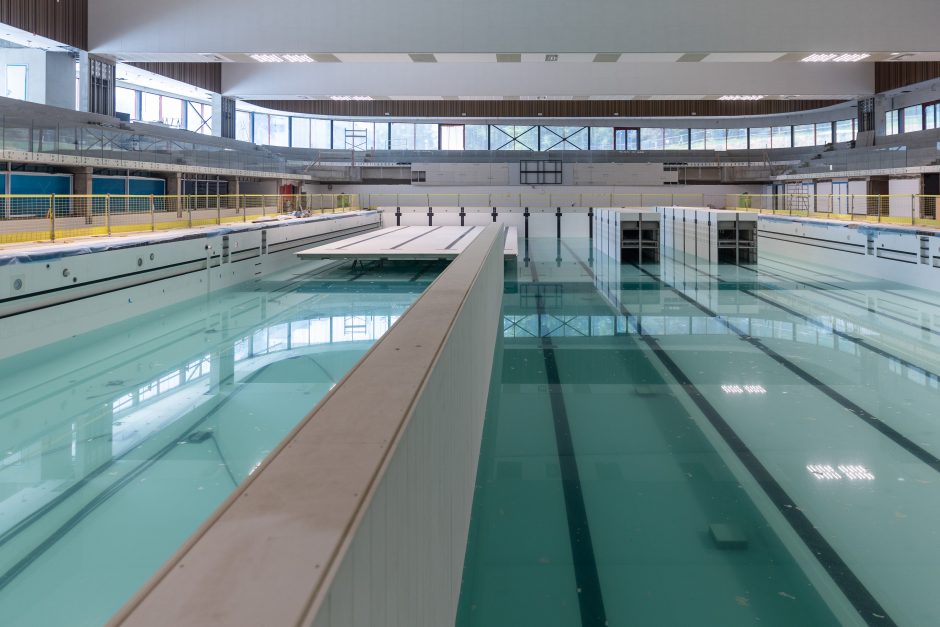 Olimpinį Lazdynų baseiną Vilniuje tikimasi atidaryti dar šiemet