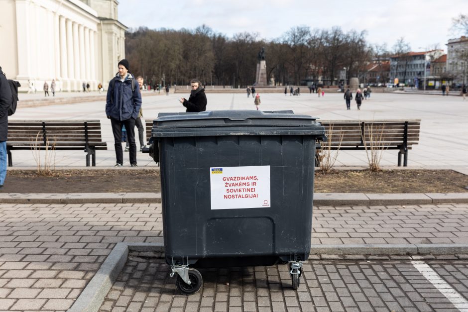 G. Nausėda apie provokacijas prie rusų tanko: jo reikėjo, kad pamatytume „vatinukus“