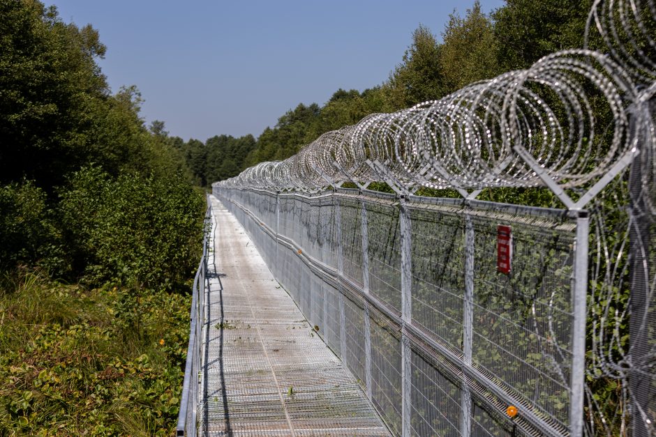 Ministrė: modernia sienos stebėjimo sistema padengta daugiau nei pusė sienos su Baltarusija