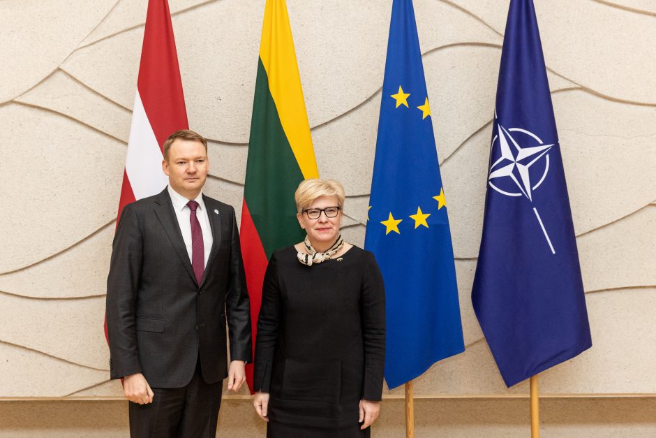 Lietuvos vadovai su Latvijos parlamento pirmininku aptarė energetikos iššūkius, saugumą