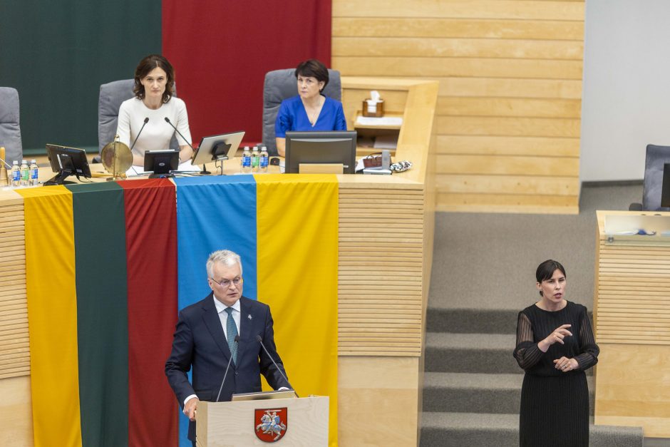 Ką prezidento G. Nausėdos metinėje kalboje įžvelgė politologai?