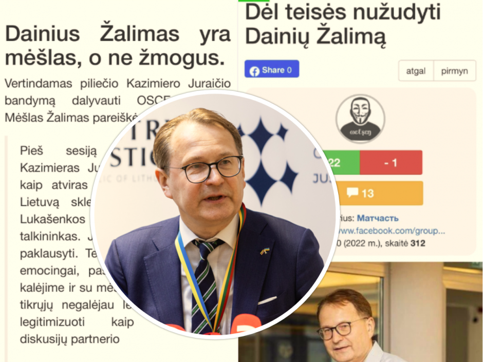 D. Žalimo pasisakymai užkliuvo Rusijos troliams: šie paskelbė teisę jį nužudyti