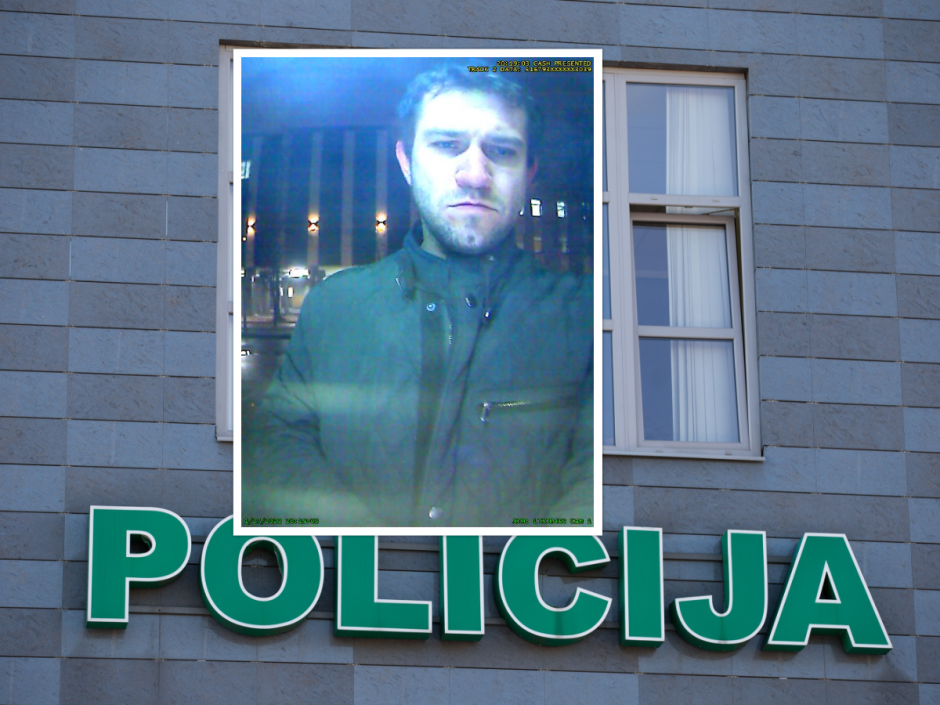 Vilniaus policija ieško vyro dėl vagystės: išgrynino ne savo pinigus
