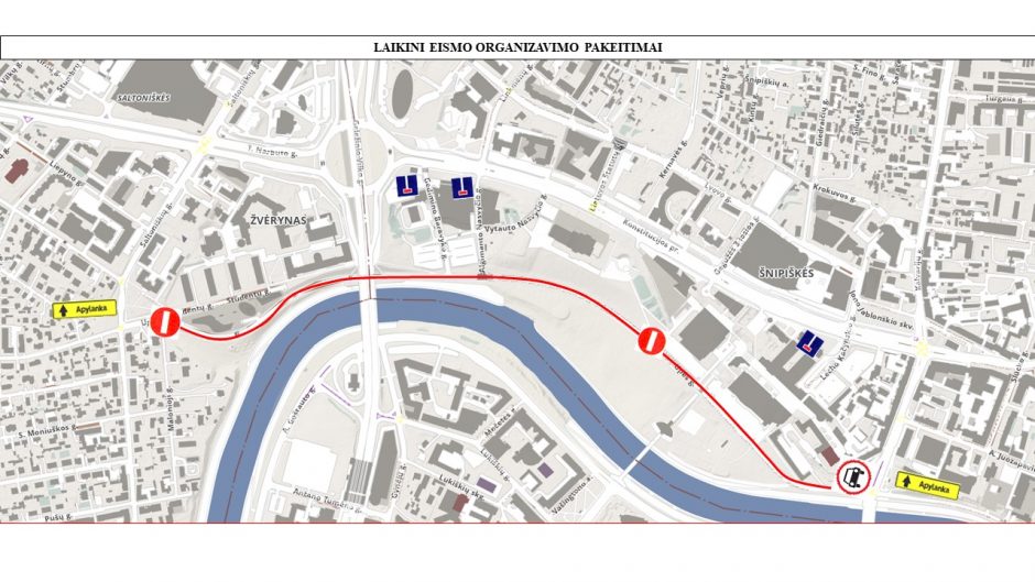 Įspėja: savaitgalį renginių metu Vilniaus centre bus eismo ribojimų