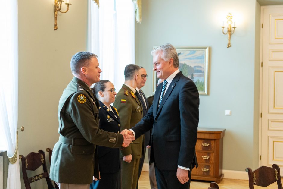 G. Nausėda susitiko su sąjungininkų pajėgų Europoje vadu Ch. G. Cavoli