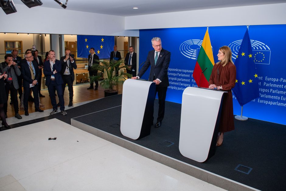 EP pirmininkė: reikėjo anksčiau klausytis Baltijos šalių dėl Rusijos grėsmės