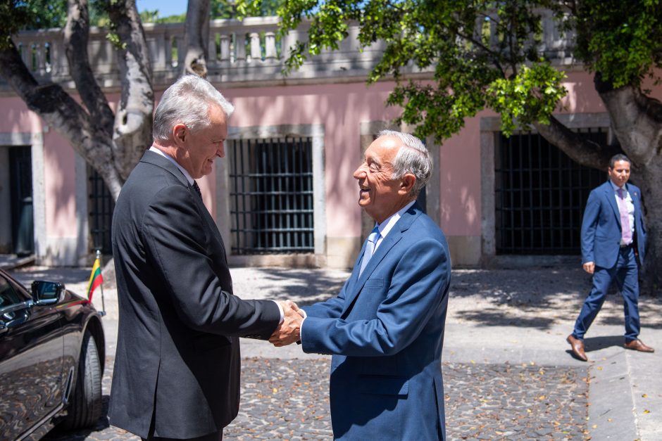 G. Nausėda su Portugalijos prezidentu aptarė dvišalius santykius, regioninį saugumą
