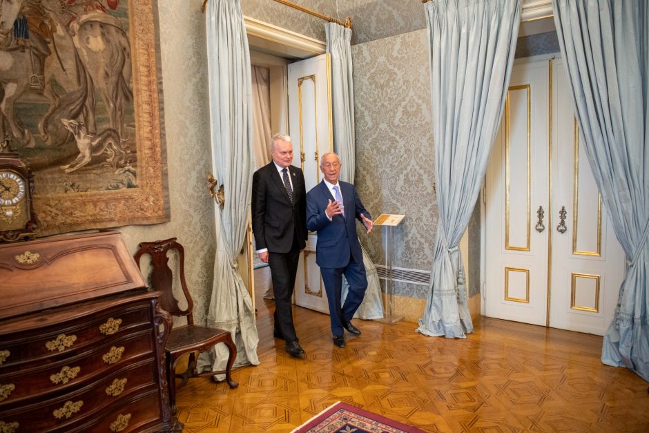 G. Nausėda su Portugalijos prezidentu aptarė dvišalius santykius, regioninį saugumą