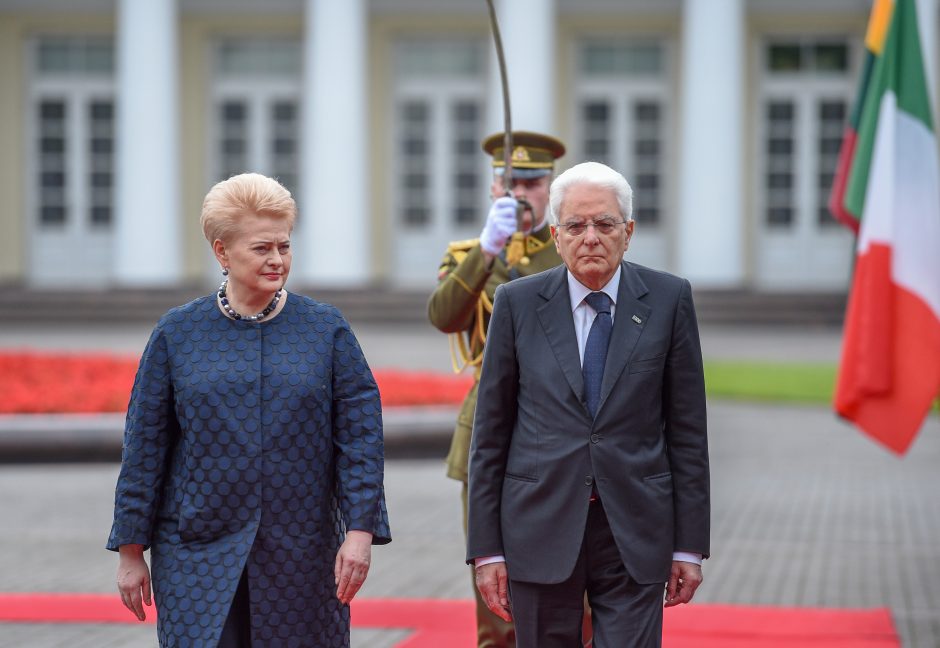 Italijos prezidentas reiškia solidarumą Lietuvai dėl kylančių saugumo iššūkių