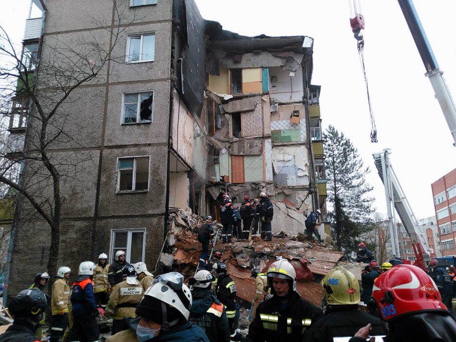 Rusijoje per buitinių dujų sprogimą žuvo šeši žmonės