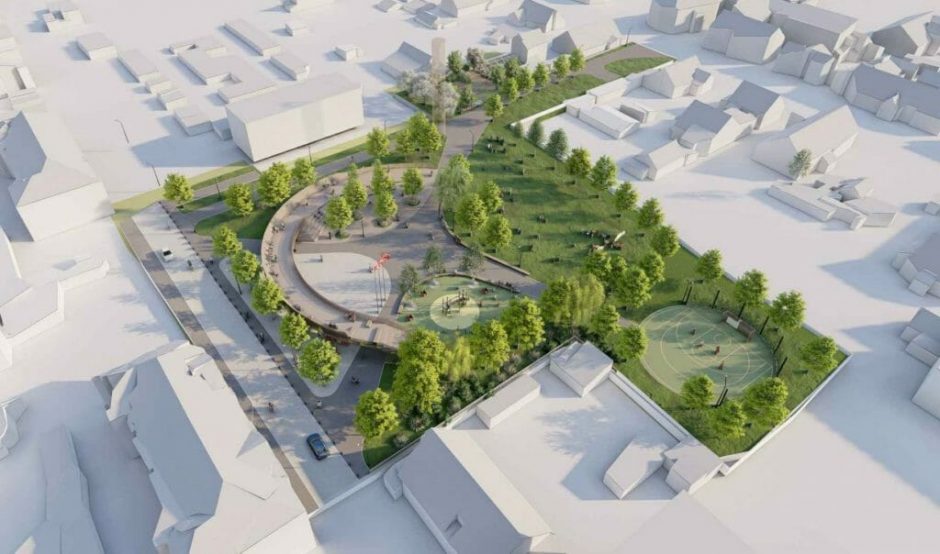 Vilniuje įkurs naują skverą: bus plati terasa, takas pasivaikščioti