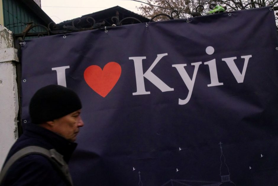 VLKK įteisino du Ukrainos sostinės pavadinimus, naujasis pavadinimas – Kyjivas