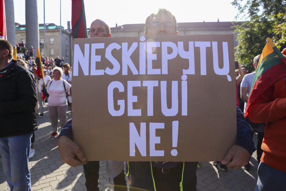 Protestas neapsiėjo be incidentų: sumuštas žmogus, sulaikyti du girti ir vienas su narkotikais