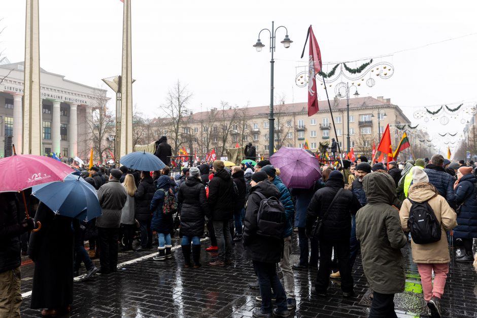 Protestuotojų nušvilpta premjerė: kova už laisvę nėra noras maištauti ir kelti neramumus