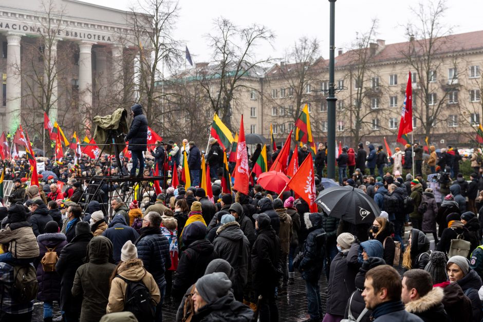 Opozicijos atstovai neskuba smerkti Sausio 13-osios minėjimą trikdžiusių protestuotojų