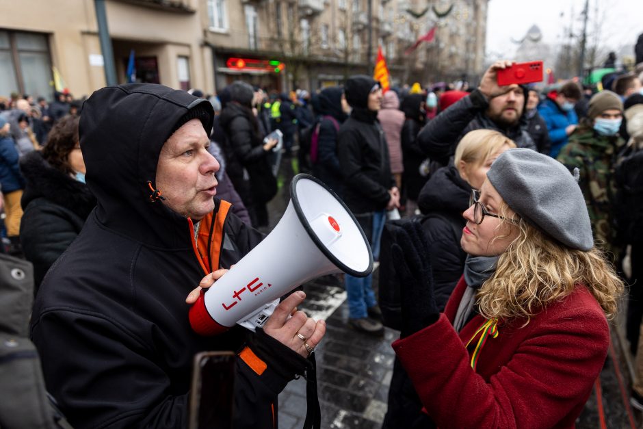 V. Landsbergis apie protestuotojus: nereikia jų vadinti žmonėmis – jie fašistai, „Jedinstvo“