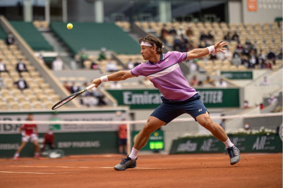 Istorinėje dvikovoje Paryžiuje R. Berankis neatlaikė N. Džokovičiaus tempo