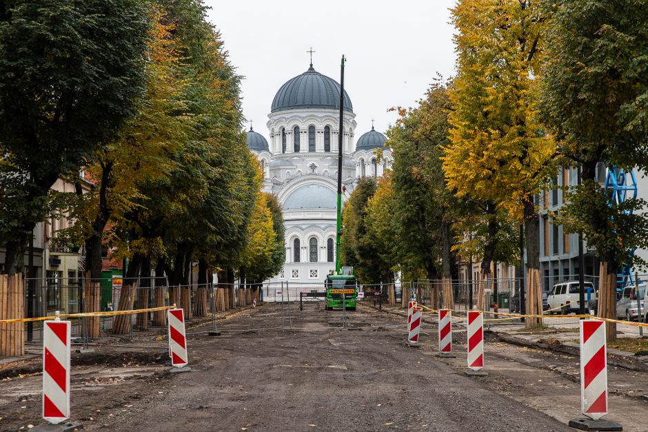 Laisvės alėjoje atsivėrė istorinis grindinys