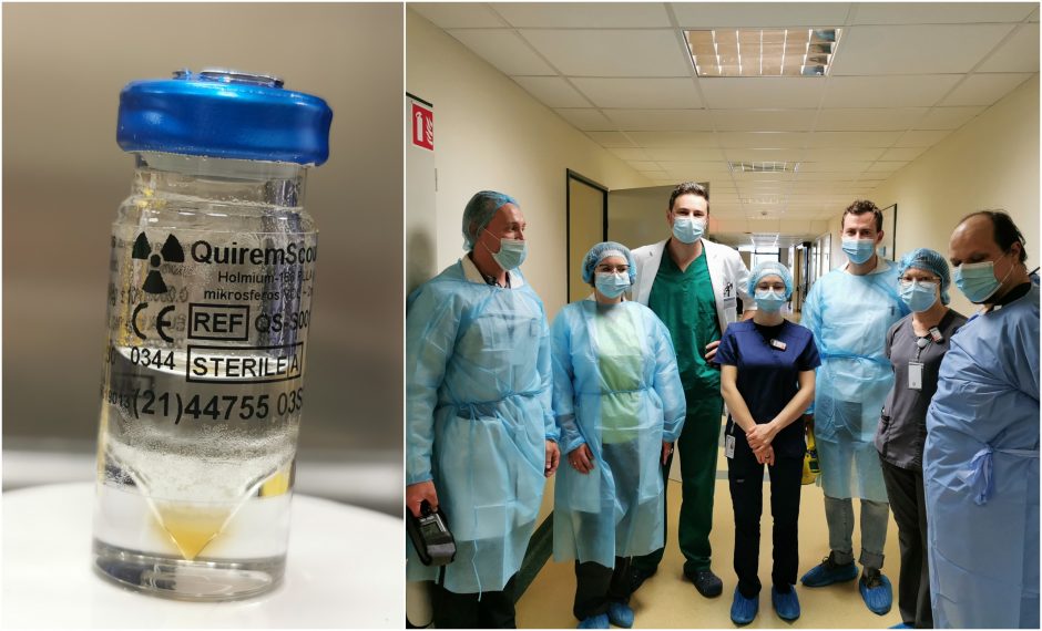 Pirmą kartą Baltijos ir Šiaurės Europos šalyse pacientas gydytas radioaktyviuoju izotopu