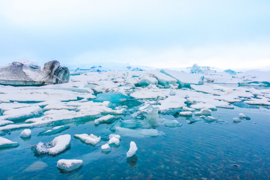 Antarktyje užfiksuotas mažiausias visų laikų jūrinio ledo plotas