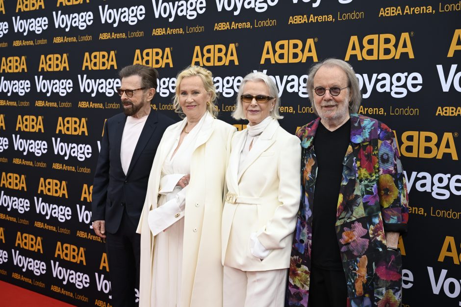 Visi keturi grupės „ABBA“ nariai susirinko Londone į savo šou premjerą