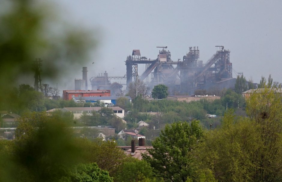 Kyjivas: Rusija tęsia Mariupolio gamyklos „Azovstal“ puolimą