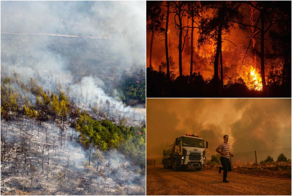 ES nusiuntė pagalbą su miškų gaisrais besigrumiančiai Turkijai