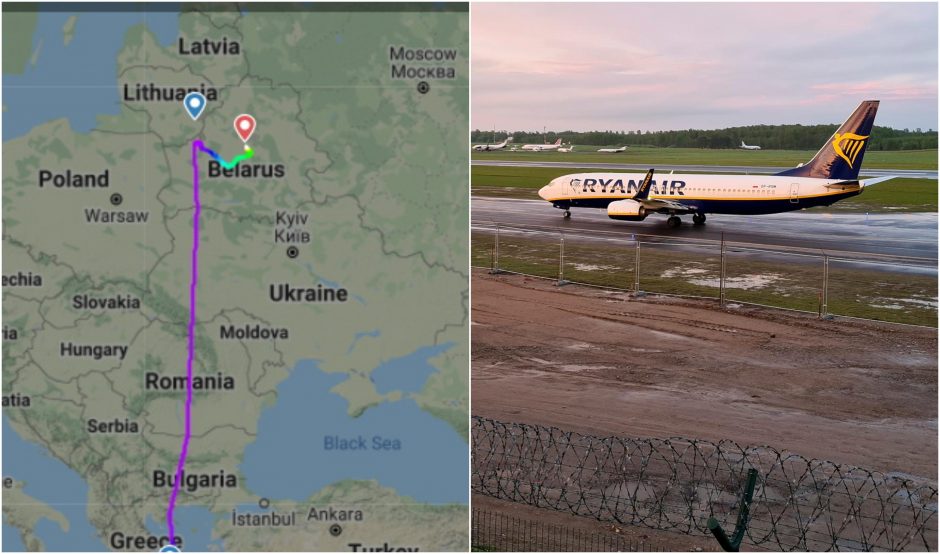 Baltarusija teigia esanti atvira tarptautiniam tyrimui dėl priverstinio „Ryanair“ lėktuvo nutupdymo