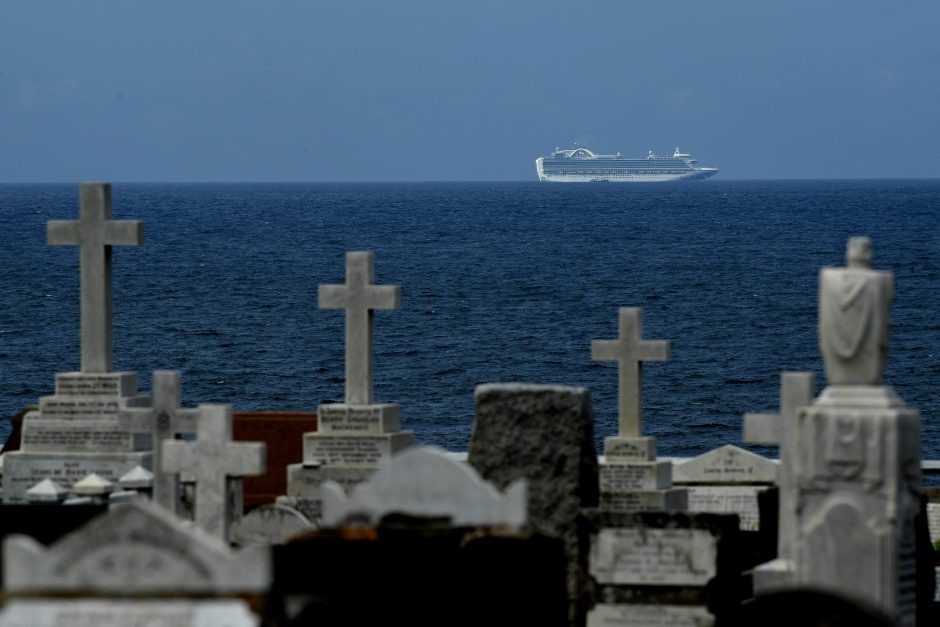 Australijos pareigūnai tiria koronaviruso protrūkį kruiziniame laive „Ruby Princess“