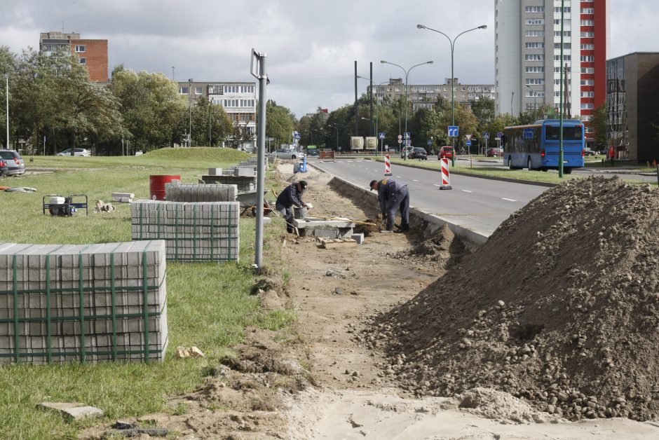 Naujas šaligatvis – iki Kadetų mokyklos