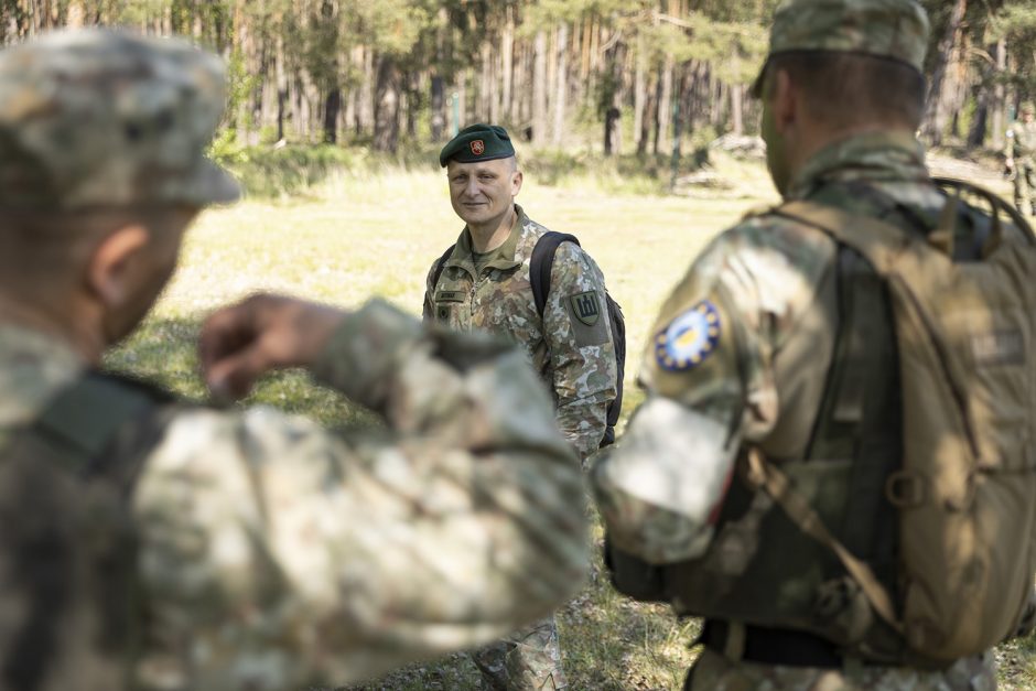 A. Anušauskas: Lietuva svarsto spartinti ukrainiečių karių mokymų tempą