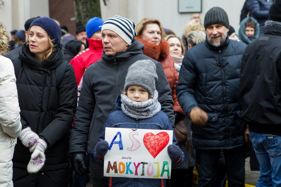 A. Tapinas pasidalijo įspūdžiais po mitingo: ėjome kaip dvi bangos