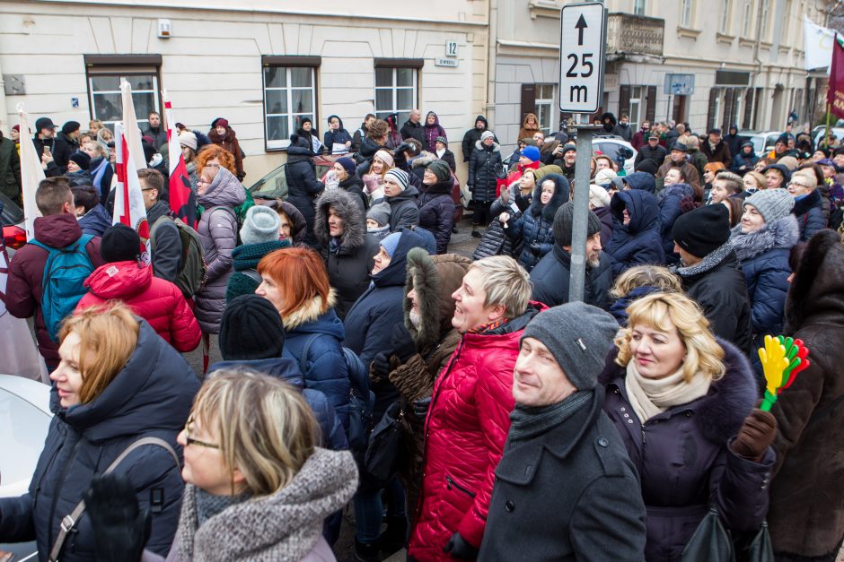 A. Tapinas pasidalijo įspūdžiais po mitingo: ėjome kaip dvi bangos