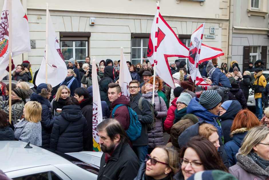 A. Tapinas pasidalijo įspūdžiais po mitingo: ėjome kaip dvi bangos