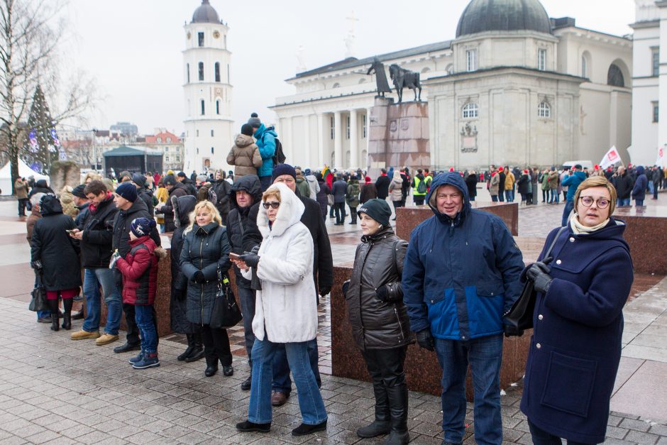 A. Tapinas pasidalijo įspūdžiais po mitingo: ėjome kaip dvi bangos