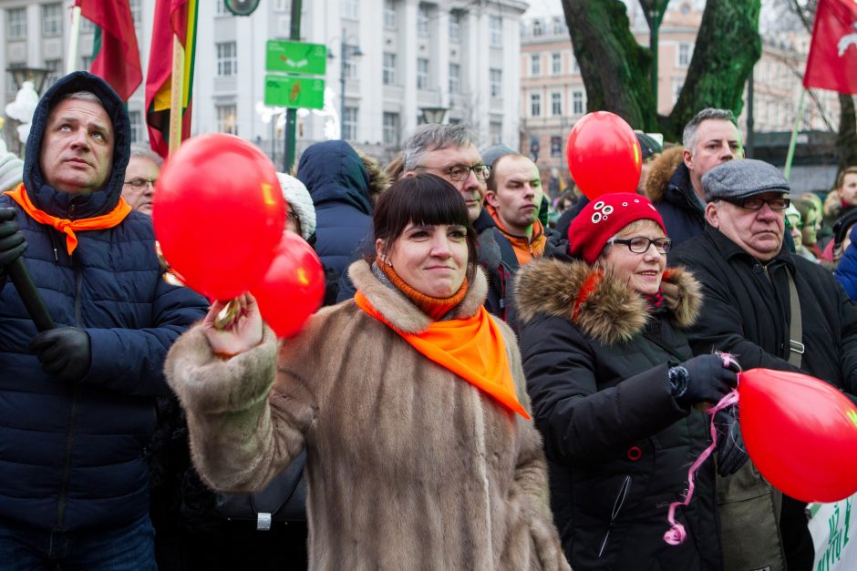 A. Tapinas pasidalijo įspūdžiais po mitingo: ėjome kaip dvi bangos