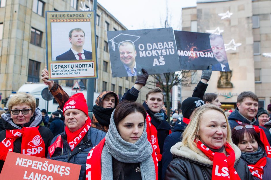 A. Tapinas pasidalijo įspūdžiais po mitingo: ėjome kaip dvi bangos