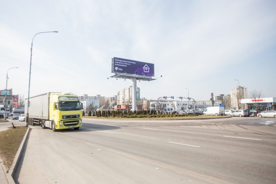 Pavasario šaukliai: judrioje Kauno sankryžoje jau džiugina krokai