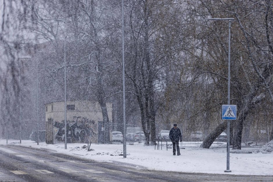 Netikėta: Vilniaus apylinkėse sniegą palydėjo perkūnija